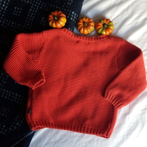 IMPS & ELFS // KNIT ORANGE CARDIGAN - Picture 2 of 5
